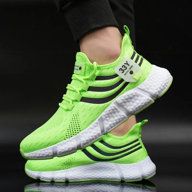 Women Sneakers 2023 New Mesh Breathable White Running Platform Shoes Comfortable Outdoor Sports Men Brand Shoes Tenis Masculino