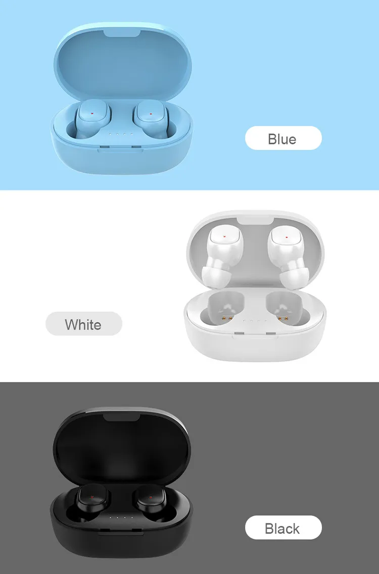 TWS Bluetooth Headphone Wireless Earphone Stereo Headset sportEarbuds microphone with charging box forsmartphone